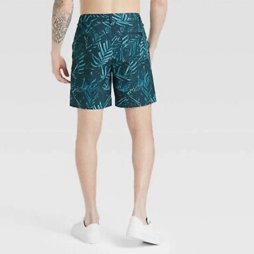 All In Motion Tropical Print UPF 50+ Hybrid Shorts